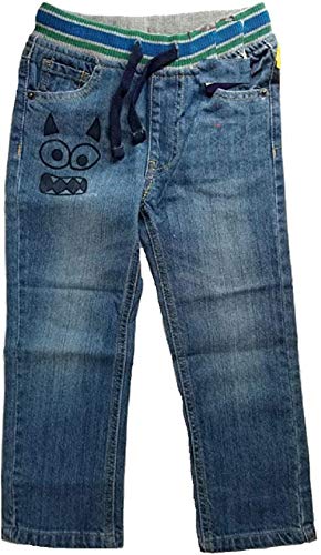 Hollywood Stitch Fix Kids 3-D Applique Pull-on Jeans Front Pockets Blue - Main Image