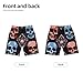 AIFAAFIIA Boys Swim Trunks Abstract Colourful Skulls Fashion Kids Swim Shorts Quick Dry Beach Board Pocket Black