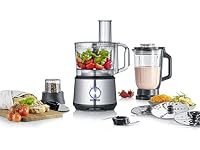 SEVERIN Multifunktionale Küchenmaschine zum Kneten, Rühren, Reiben, Raspeln, Mahlen u.v.m., Food Processor mit umfangreichem Zubehör, hochwertiger Multi-Zerkleinerer, KM 3892 – Ansicht 1