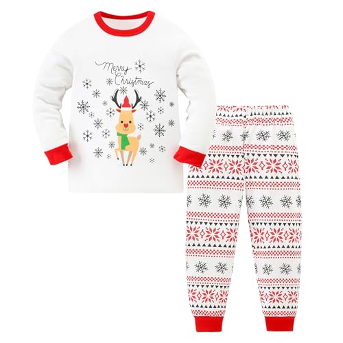 Pilipulu Weihnachts Schlafanzug Weihnachten Pyjama Kinder Unisex...