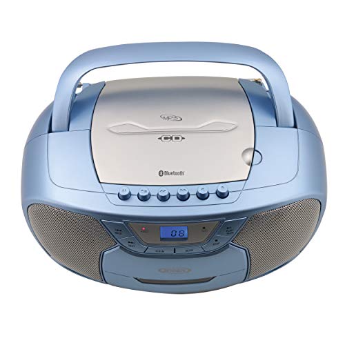 image for JENSEN CD-590-BL CD-590 1-Watt Portable Stereo CD and Cassette Player/