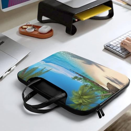 Bolso para laptop 15.6" cuero impermeable casual miniatura 7