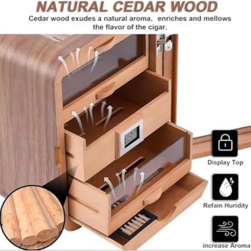 Armoire à cigares en bois de cèdre pour préserver vos souvenirs - 4