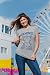 Womens Baseball T Shirt - Diamonds are a Girls Best Friend Graphic Tee - Soft Poly Cotton Crew Neck - Crossed Bats Sports Shirt for Game Day Wear Light Grey L