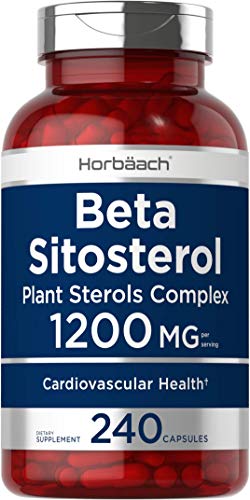 Beta Sitosterol 1200mg | 240 Capsules | Mega Strength | Plant Sterols Complex | Non-GMO, Gluten Free Supplement | by Horbaach