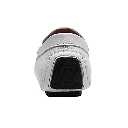 ANUFER Mens Faux Leather Stylish Moccasin Slippers Penny Loafers3