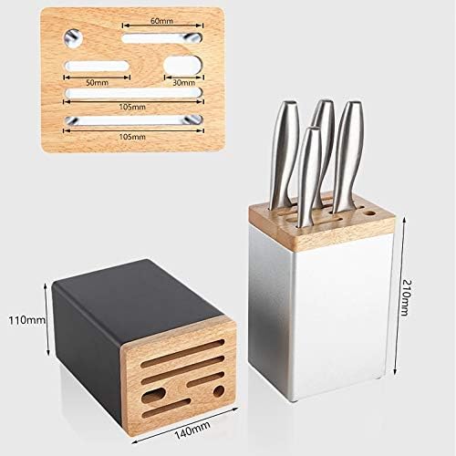 Aluminum and Wood Holder Kitchen Storage Rack Scissors Sharpener Organizer Container Tools Accessories