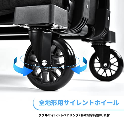 ELUTENG キャリーワゴン 折りたたみ キャリーカート 取り外