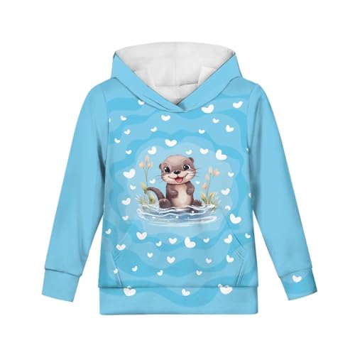Talayituse Kids Hoodies for Teens Girls Boys with Pockets Pullover Hooed Sweatshirt Long Sleeve Tops Age 6-16 Years Old