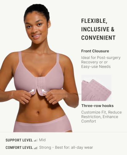 Image of FeelinGirl Front Closure Post Surgery Compression Surgical Bra for Women