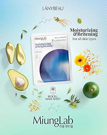 Amazon Com Miunglab Hydrating Hyaluronic Acid Facial Sheet Mask Moisturizing Anti Aging Wrinkle Hyaluronic Acids Pack Of 7 Breakout Dry Skin Care By Lanybeau Blue Moisturizing Brightening Beauty Personal Care
