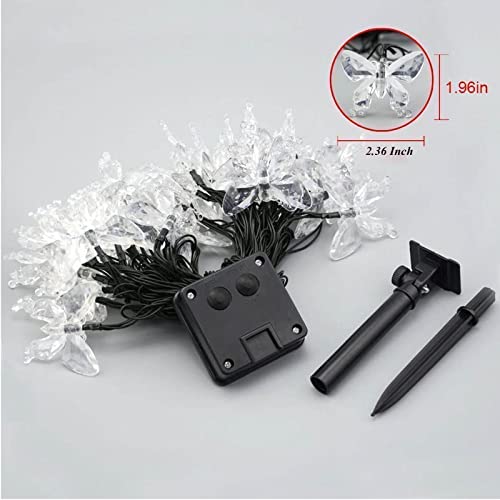 Wonfast Solar String Lights, Waterproof 16Ft 20Led Butterfly Christmas Fairy Lights Decorative Lighting For Home Party Wedding Patio Garden Porch Balcony (Purple) #TOP6