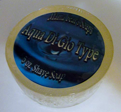 Mama Bear's Natural Shaving Soap with Aqua Di Gio Type Fragrance