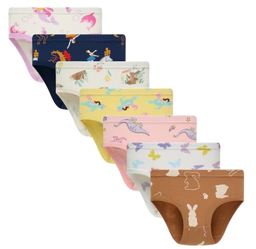 Image of benetia Girls' Underwear Soft Cotton 6-8 Pack