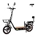 KuKirin Scooter elétrico para adultos, 100 km de autonomia, motor potente, travão duplo de disco, 14" rodas pneumáticas, luz LED, dobrável, para cidade, lazer e aventura, com cesta e assento dobrável