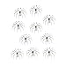 NON 10x Gancho de Simulación Cebo Acero Inoxidable Pinza Insect Calamar Jig...