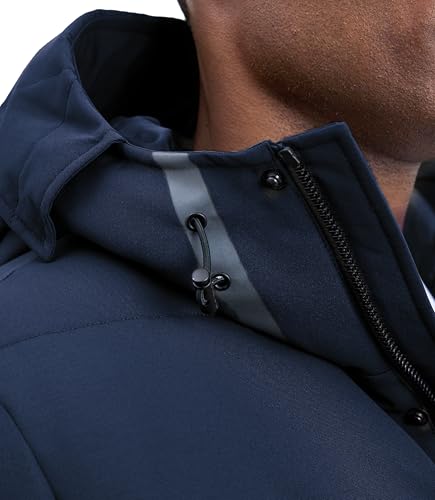 Image of Michael Kors Men's Heavyweight Mens Puffer Jacket With Hood, Water Resistant