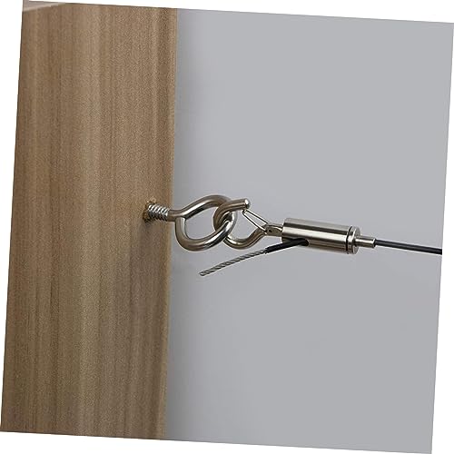 6 Pcs Copper Eye Turnbuckle para Suspensión de Cable miniatura 3