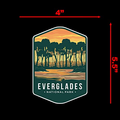 Image of Everglades National Park Sticker Decal Notebook Car Laptop 4 inchx5.5 inch (Color)