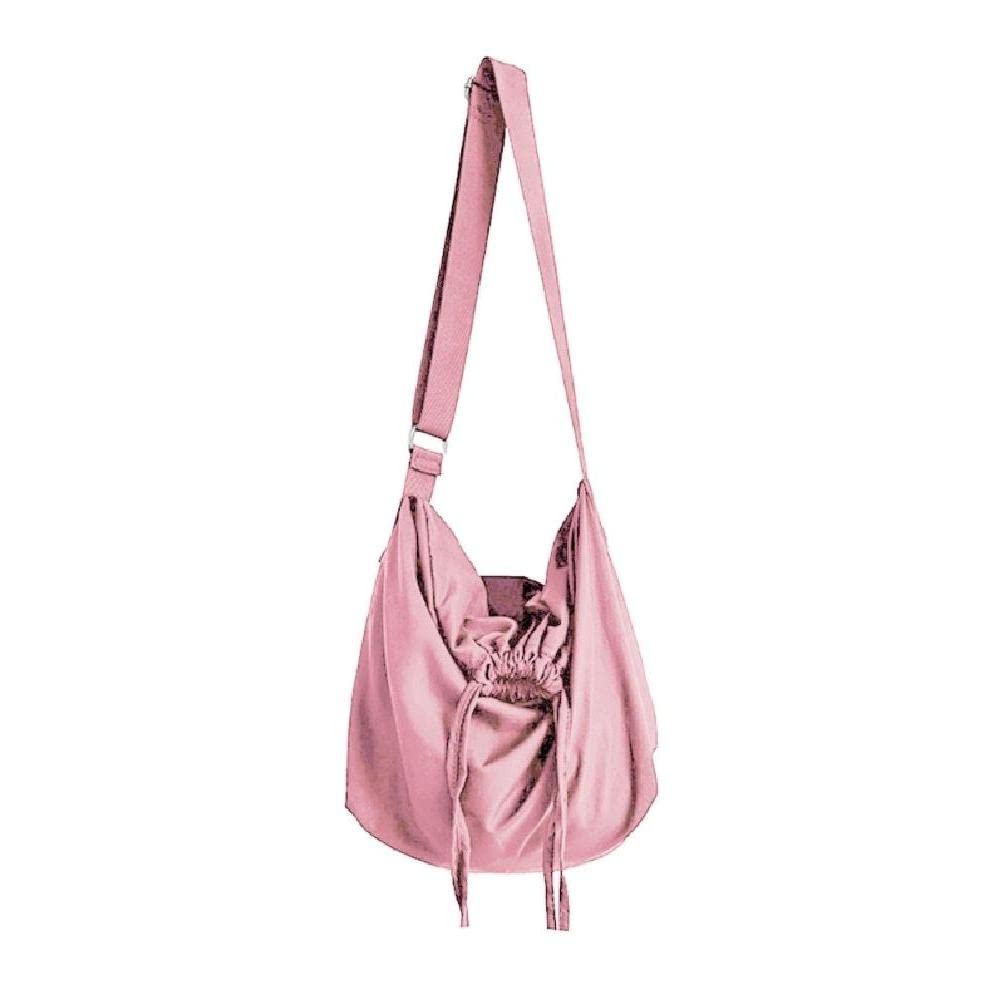 Sac à bandoulière mode cordon en nylon : fourre-tout femme léger décontracté
