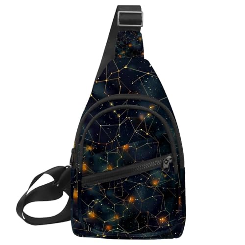 Mochila cruzada de constelación para senderismo sin dolor de espalda