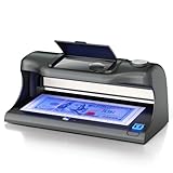 Aneken AL-18 Counterfeit Bill Detector with Dual LED UV Light, Counterfeit Money Detector Machine with 10x Magnifying, Bill & Money Checker Machine, 6 Detection Modes for IDs, Cards & All Currency