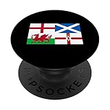 Großbritannien Flagge Damen Herren Vereinigtes Königreich PopSockets mit austauschbarem PopGrip