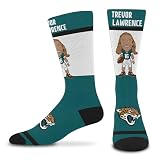 FBF - Jacksonville Jaguars NFL Player # Footwear For Men And Women Game Day Apparel Dress Socks - Trevor Lawrence