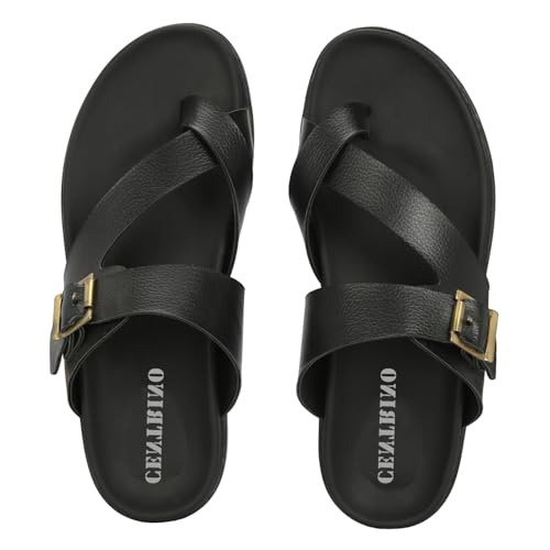 Image of Centrino Thong Sandal for Men | Grip Insole for Stability | Modern Look with Straps | Comfortable Casual look sandal for Men's (9283)