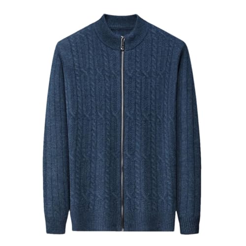 Spring Winter Men's Long Sleeve Cashmere Cardigan Men's Casual Jacquard Knitted Cardigan Sweater Men's Clothing