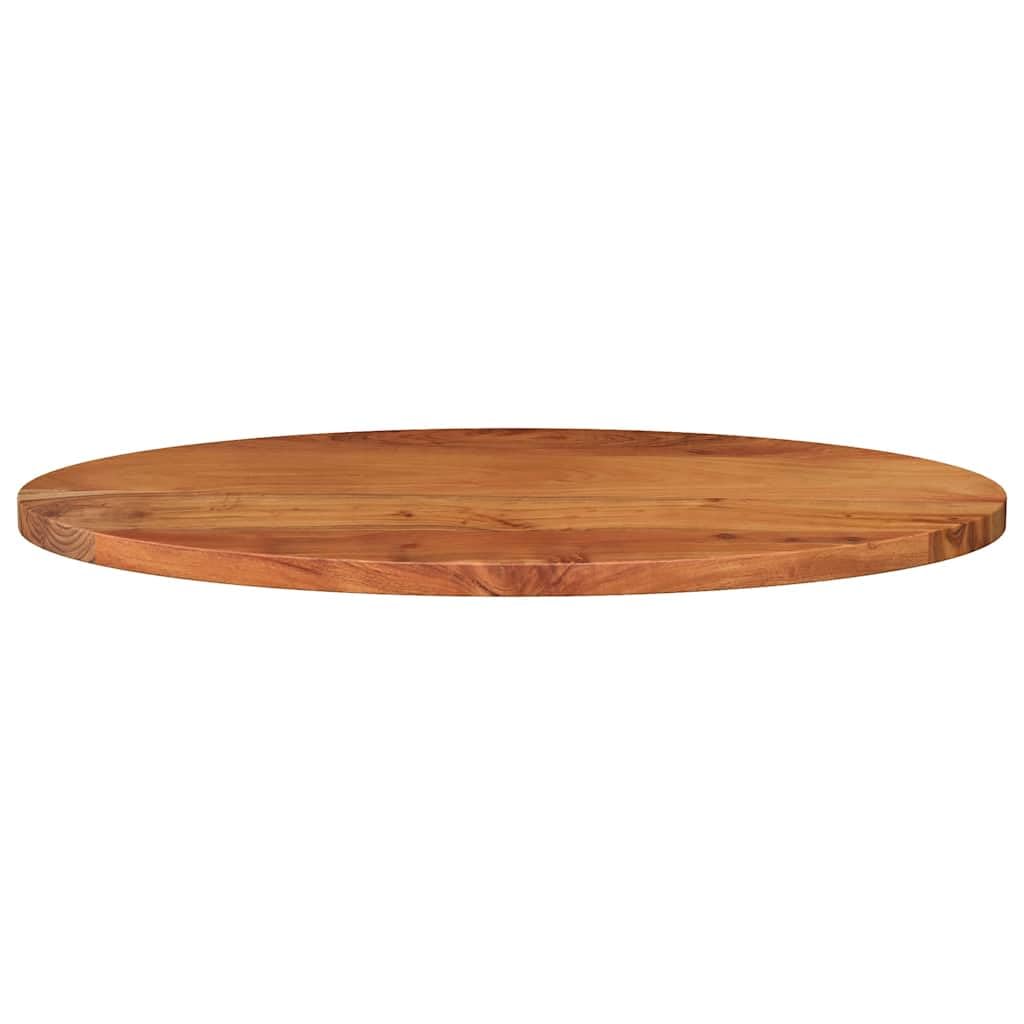 Stół owalny 120 x 50 x 2,5 cm, lite drewno akacjowe | Naturalne wykończenie, zamiennik stołu, łatwa do czyszczenia powierzchnia, rustykalny design