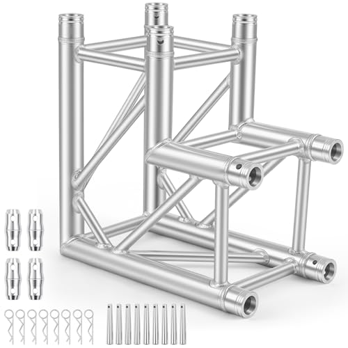 Blulu 1.64 ft Lighting Trussing 2 Way Corner 90 Degree Aluminum S...