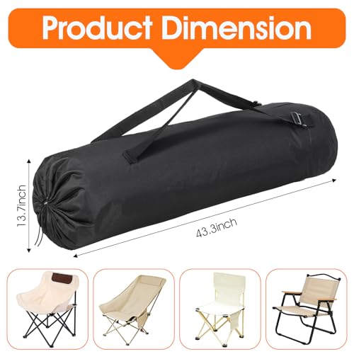 4 Bolsas de Repuesto para Silla de Camping 43.3×13.7 Pulgadas con Correa Ajustable, Tela Oxford para Tienda y Uso Exterior miniatura 3