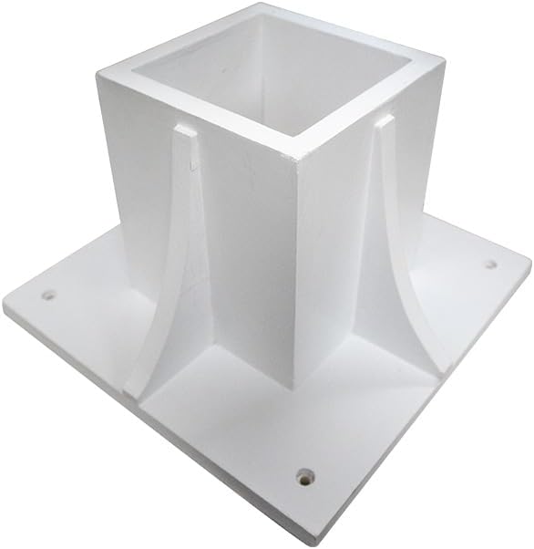 Prime Retreat Decorative Post Mounting Bracket, White
