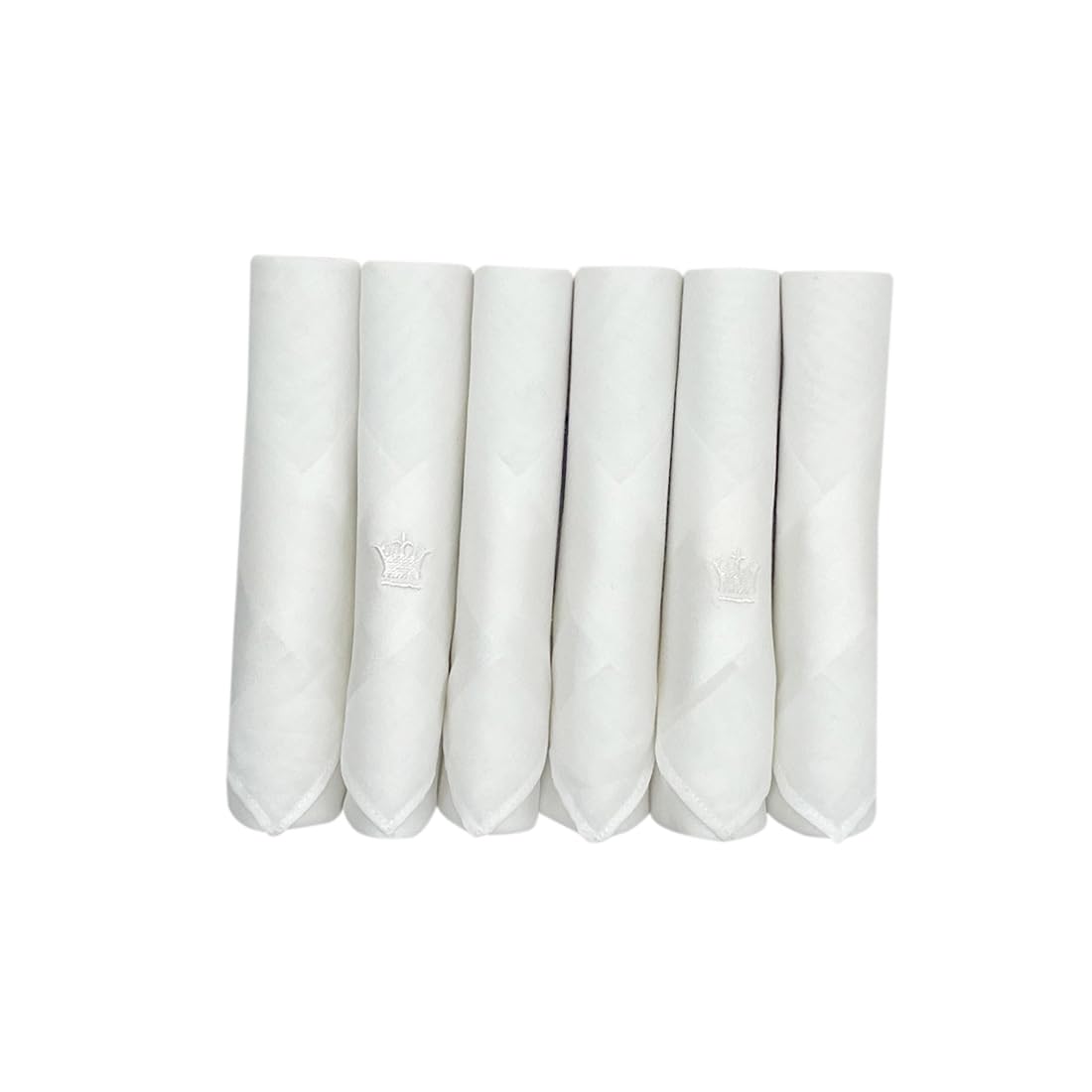 Men's Cotton Handkerchief (Pack Of 6), Free Size, White