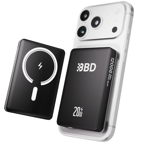 BBD Magsafe Portable Charger,12000mAh Wireless Power Bank...