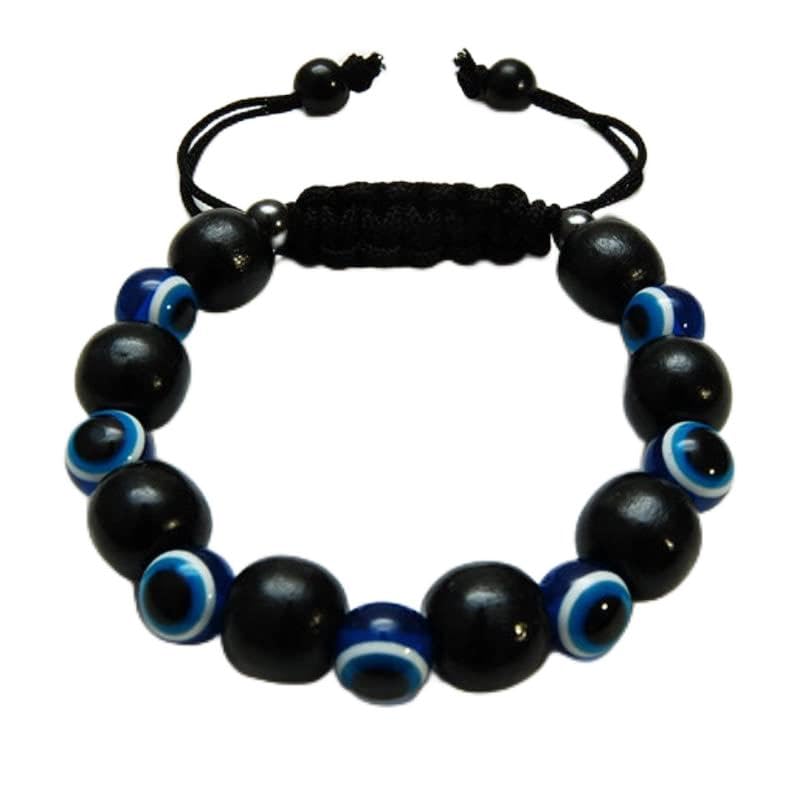 Bracelet oeil et onyx noir perles 8mm contre le stress quotidien