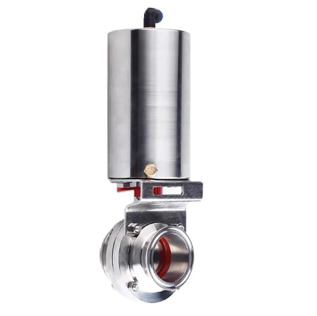 Mandrin de serrage de vanne papillon pneumatique inox contre la poussière industrielle