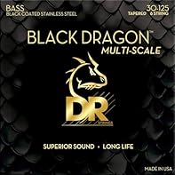 Multi-Scale 6 String Stainless Bass Strings 30-45-65-85-105-125 High Output Full Body Sound: Low range, thick middle range, and clear attacks with each sound. It is less likely to bury in your band ensemble, and has good EQ and Comp response Tension ...