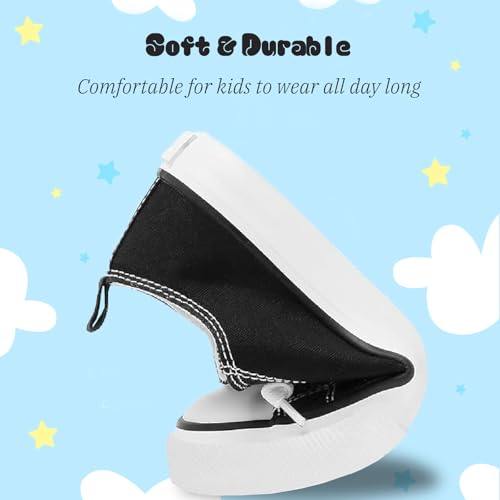 Kids Canvas Shoes for Toddler Little Big Kid Boys Girls Cushioned Canvas Sneakers Lightweight Non-Slip Durable Casual Shoes3