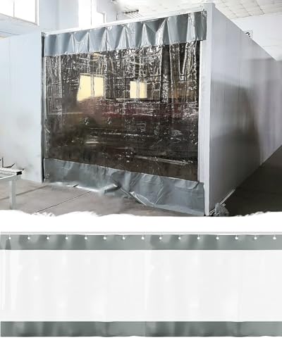 Cortina separadora para garaje ideal para crear un taller limpio en casa con riel 2