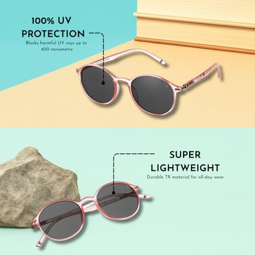Image of ENRICO Classic Round Polarized Glasses for Men & Women | Full Rim Round Stylish Polarised Sunglasses Man & Women |100% UV Protected