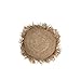 DANSMAMAISON Coussin Jeff Rond Raphia Naturel Small - L 40 x l 40 x H 10 cm