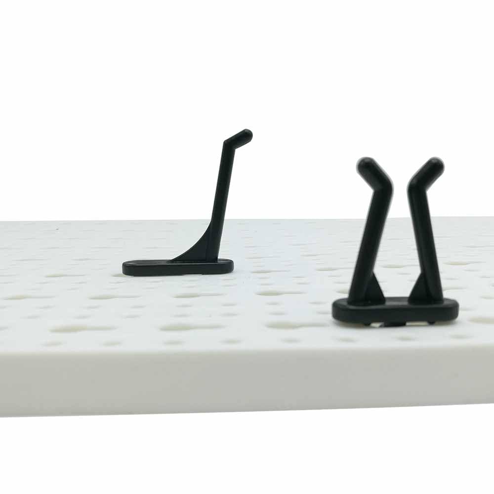 Lot de 2, Panneau Porte Outils, 25 x 30 cm/Paneau - 20 Crochets Panneaux Perforés, Inclus - Panneau Mural Outils Garage, en PVC - Rangement Outils, Atellier de Bricolage