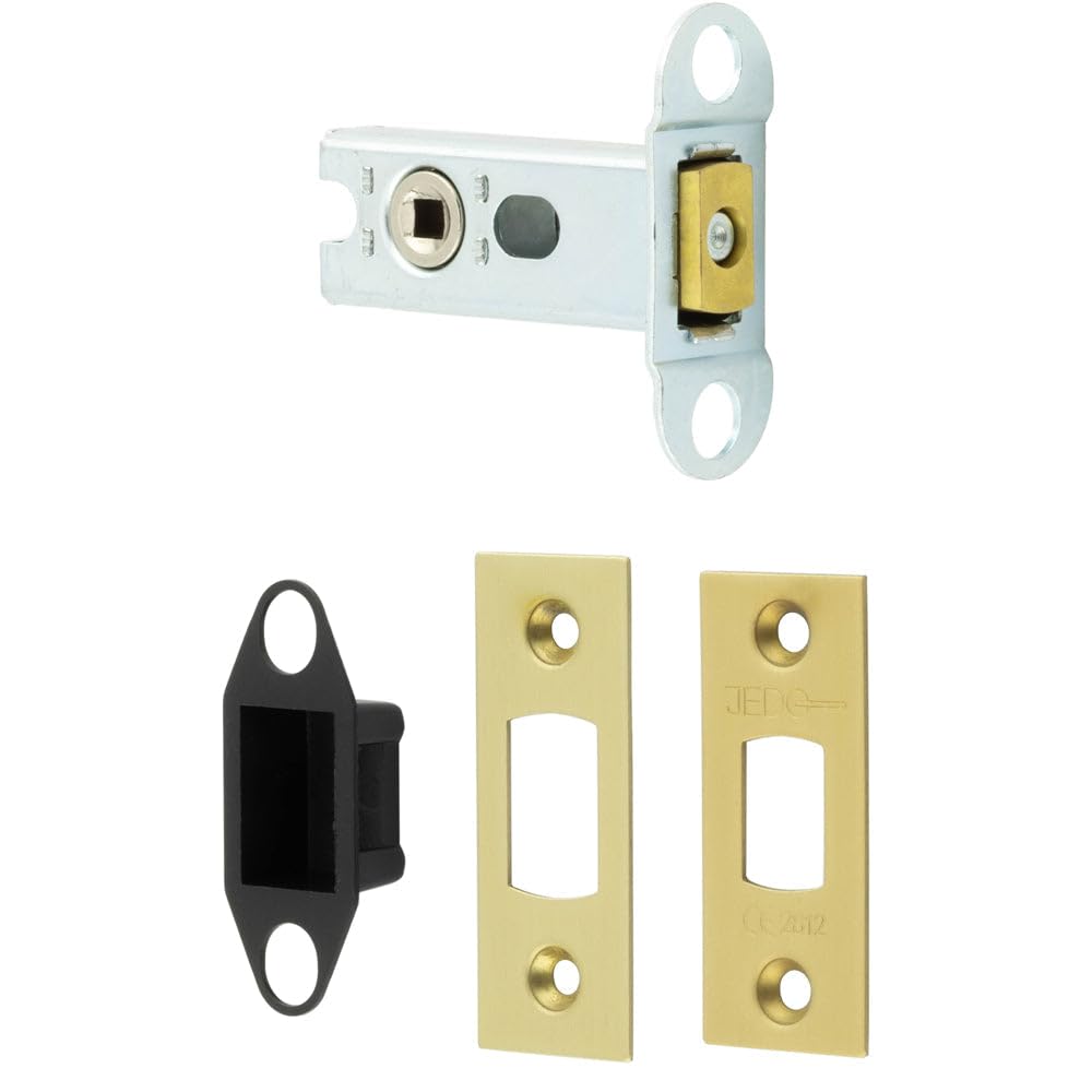 Loops Satin Brass 64Mm Heavy Duty Tubular Deadbolts For Ultimate Security - Door Bolt