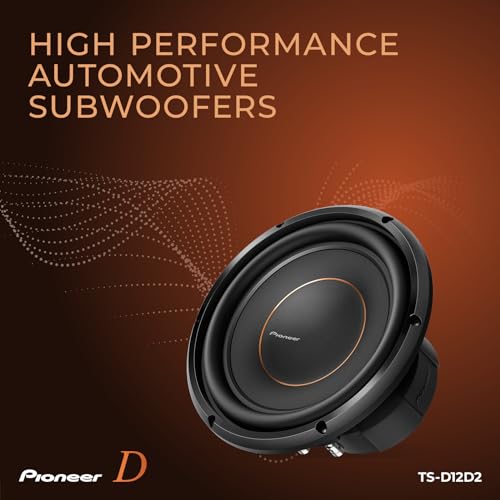 Image of Pioneer 12 inch 2000W Subwoofer + 2400W Monoblock Class D Amplifier Bundle - TS-D12D2 Dual 2 Ohm Sub & GM-DX971 Amp with Remote Bass Knob - High Power Car Audio Bass Package