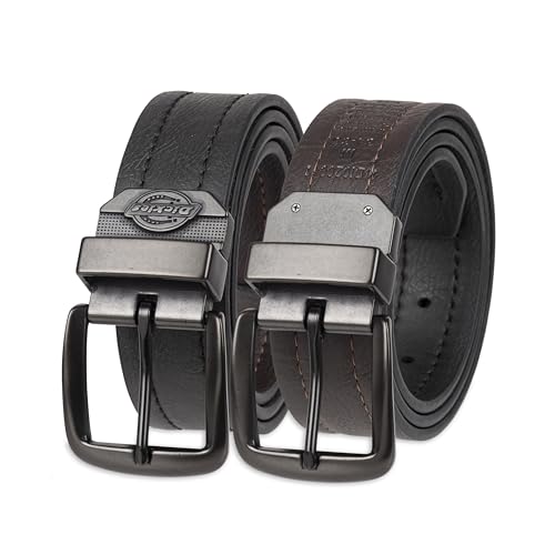 Ceinture Dickies extensible réversible noir marron petite taille pour homme casual