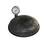 Paramount Water Valve Top with Pressure Gauge (Black)
