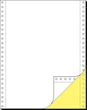 Selbstdurchschreibendes, 2-faches DIN-Computerpapier endlos im Format 12