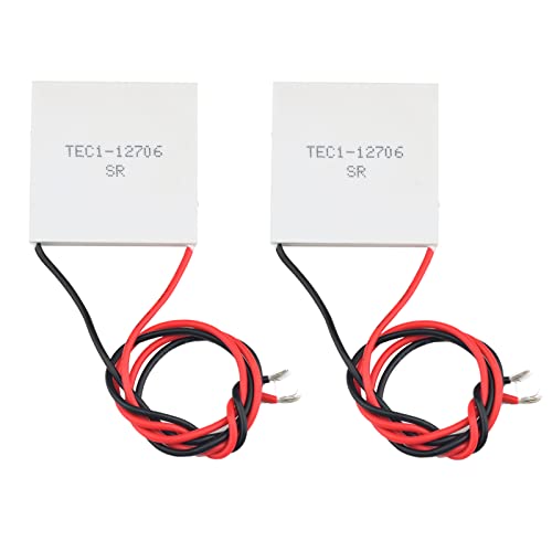Diymore 2PCS Peltier Modul TEC1-12706 Kühlkörper Thermoelektrische Kühler Peltierelement 12V 6A 60W für Kühlen Heizen